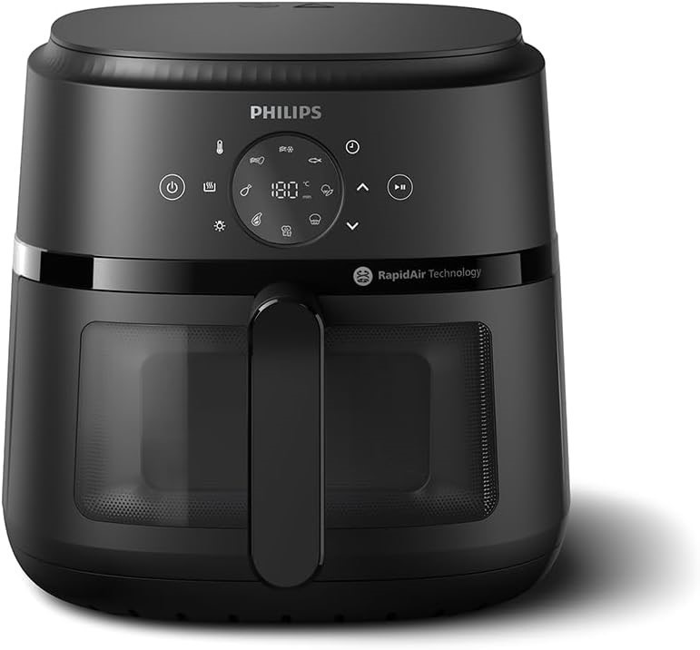 PHILIPS Air Fryer 2000 Series 6.2L, 1700W Power, Cooking window, RapidAir t