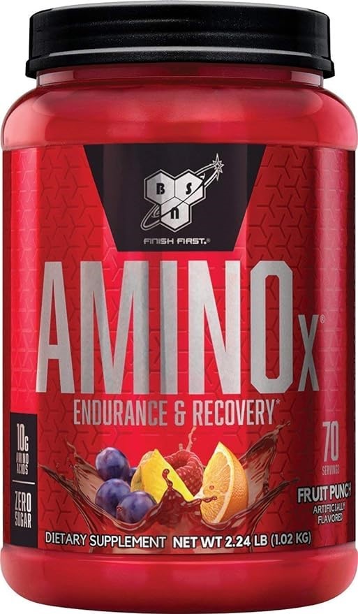 BSN Amino X Endurance & Recovery BCAA Intra Workout, Fruit Punch, 1.01kg, 7