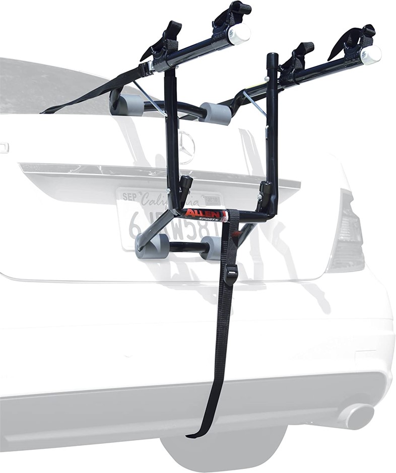 ALLEN SPORTS Deluxe 2-Bike Trunk Mount Rack, Black/Silver. Important Not