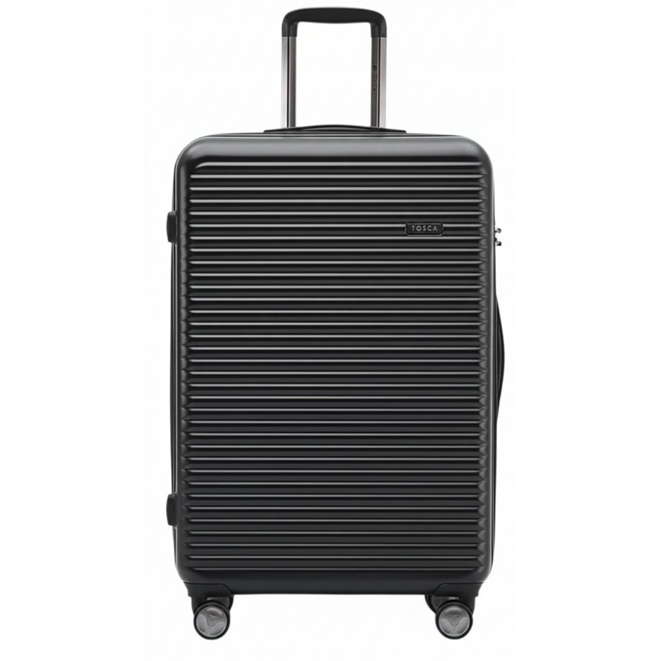 TOSCA London Hardside Luggage Case, Black, Large: 76cm. NB: minor use