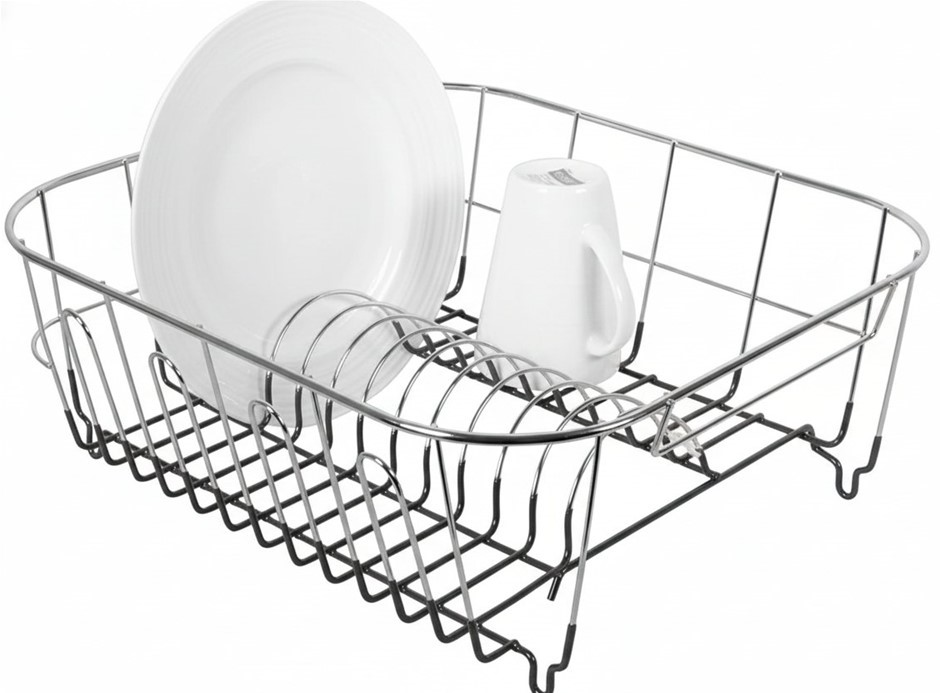 Avanti Slimline Dish Rack, Grey, Small. NB: Missing cutlery holder.
