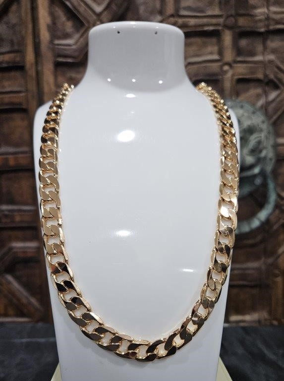 18KGF/Italy Stamped Gold Filled Cuban Chain -60cm