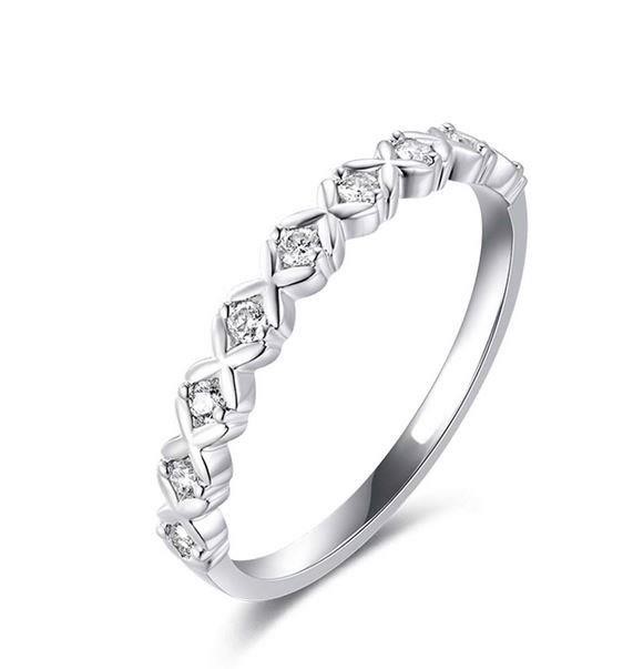 GRA Moissanite white Brilliant 925 Sterling Silver Gold Vermeil Ring-7US