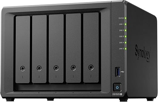 SYNOLOGY DiskStation DS1525+ 5-Bay 3.5" Diskless, AMD Quad Core CPU, 8GB RA