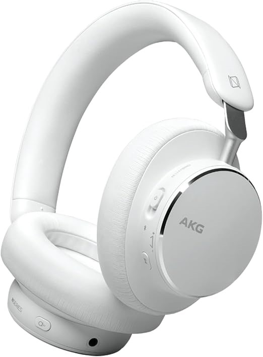 AKG N9 Hybrid Noise Cancelling Over-Ear Headphones, White. Buyers Note - D