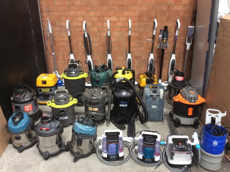 Mixed Assorted Vacuum Cleaners And Steam Cleaners