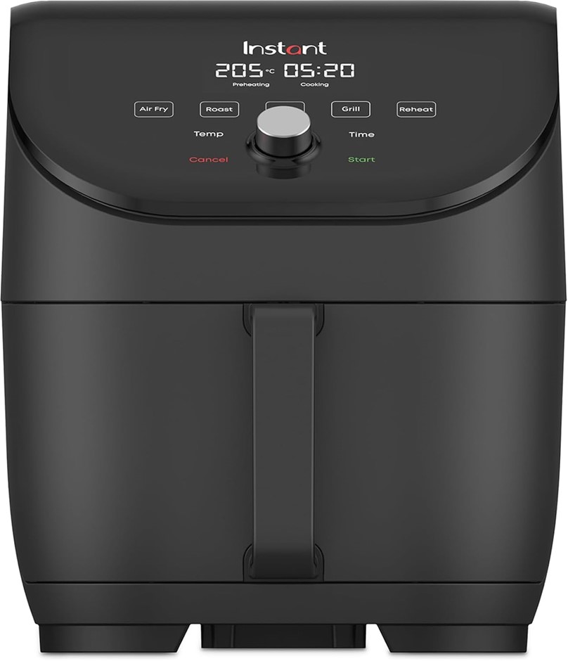 INSTANT VORTEX Slim Air Fryer, 5.7 Liter Capacity. NB: Handle is Broken