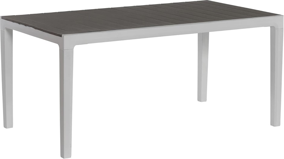 KETER Harmony Table, Gray White, 160L x 90W x 74H cm.
