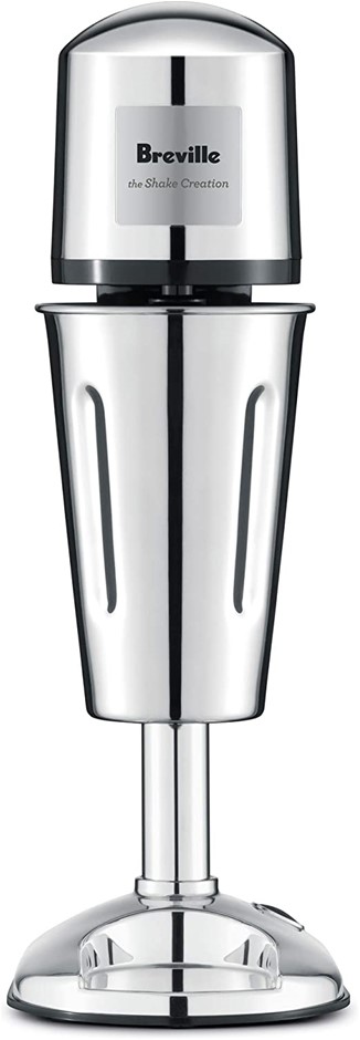 BREVILLE Milkshake Makers, Stainless Steel, MS400DCRO. NB: Damaged/squished
