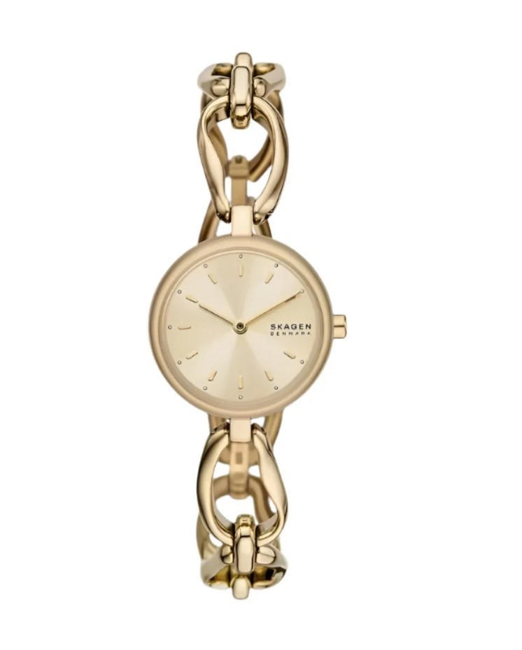 SKAGEN Signatur Lille Two-Hand Gold Stainless Steel Watch, Unit only. Im