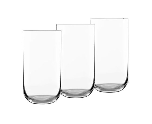 LUIGI BORMIOLI Sublime Beverage Italian Drinking Glasses, 590mL, 3 Piece Se