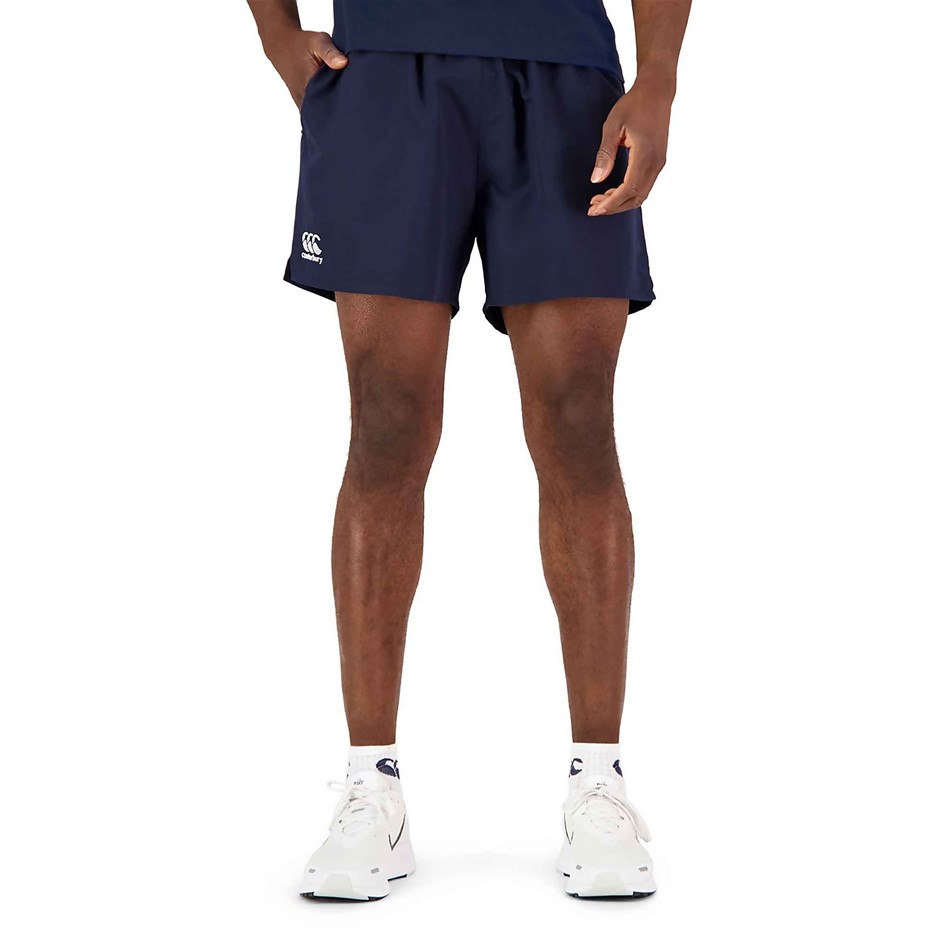 CANTERBURY Men's CCC Anchor Tactic Shorts, Size M, 100% Polyester, Navy/Whi