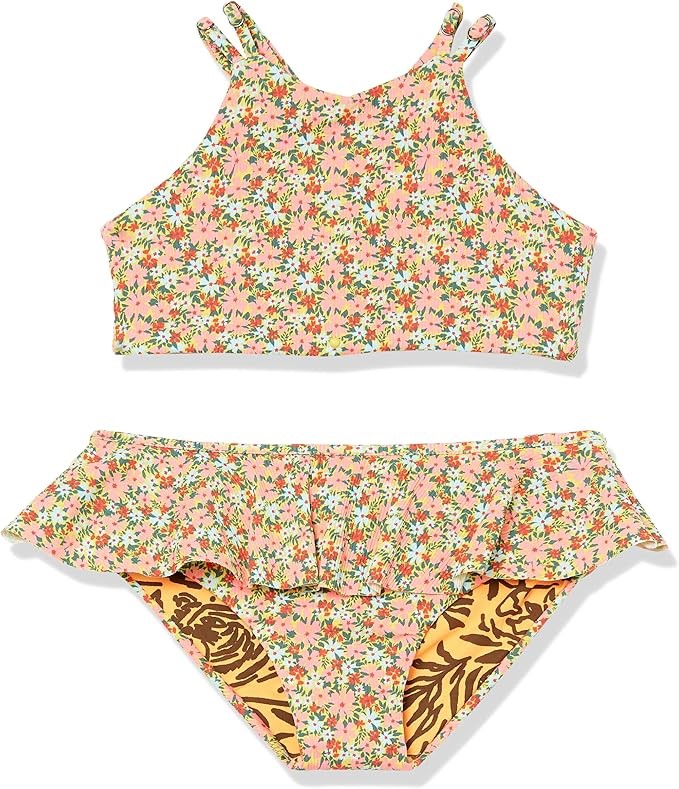 MAAJI Girl's Cherry Koi Bikini Set, Yellow, Size 2. RRP: 66USD. Buyers Not