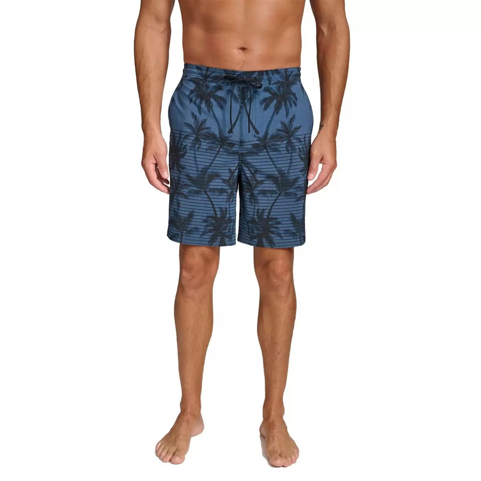 SIGNATURE Men's Swim Short, Size M, Blue. Buyers Note - Discount Freight R
