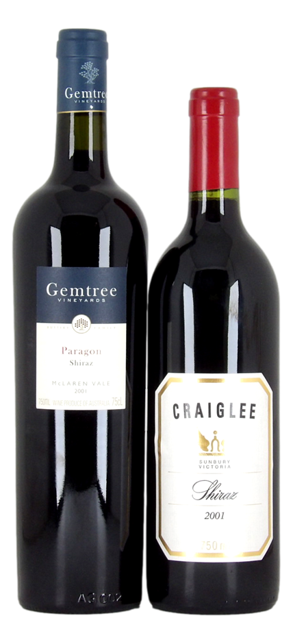 Mixed Shiraz 2001 Pack (2x 750mL), Multi Region.