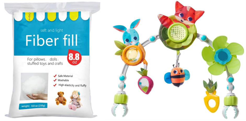 BUNDLE: BUTUZE Premium Fiber Fill DIY, 250g/8.8oz, Recyclable x TINY LOVE M