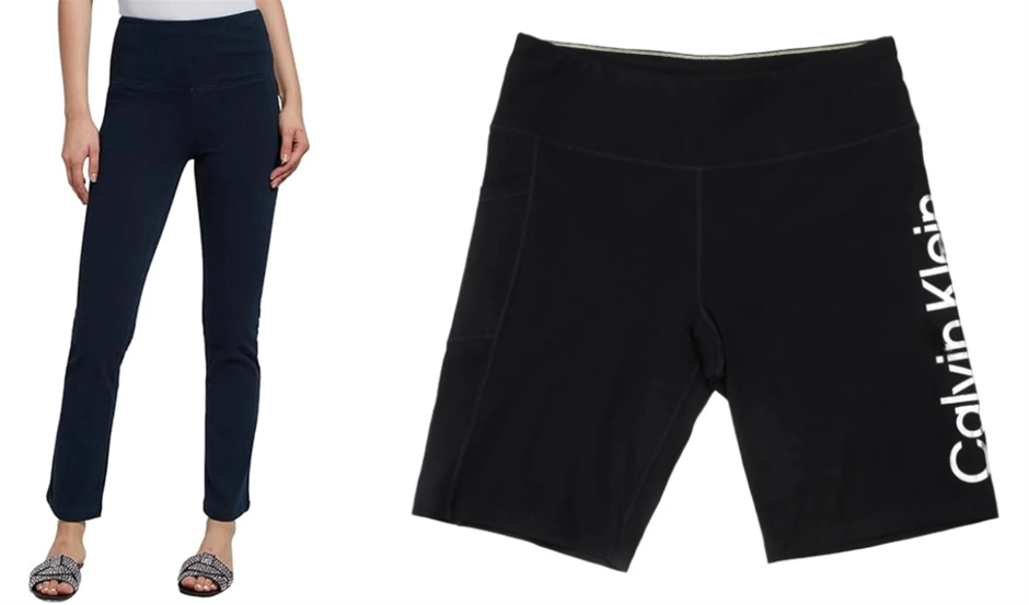 BOTTOMS BUNDLE: CALVIN KLEIN Women's Short Leggings, Size S x Lyssé Women's