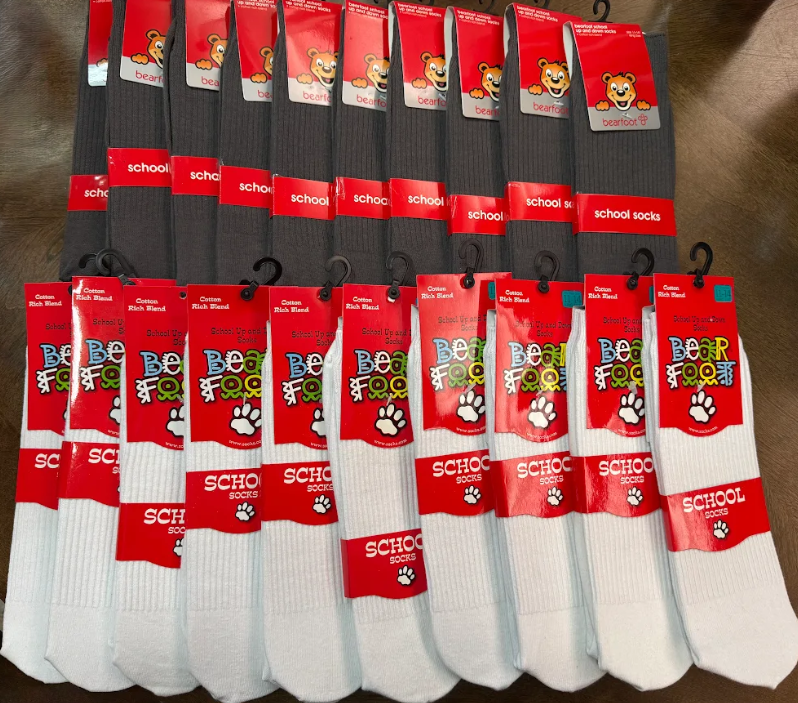 20 pairs of School Socks Grey and White Size 11-14 King Size