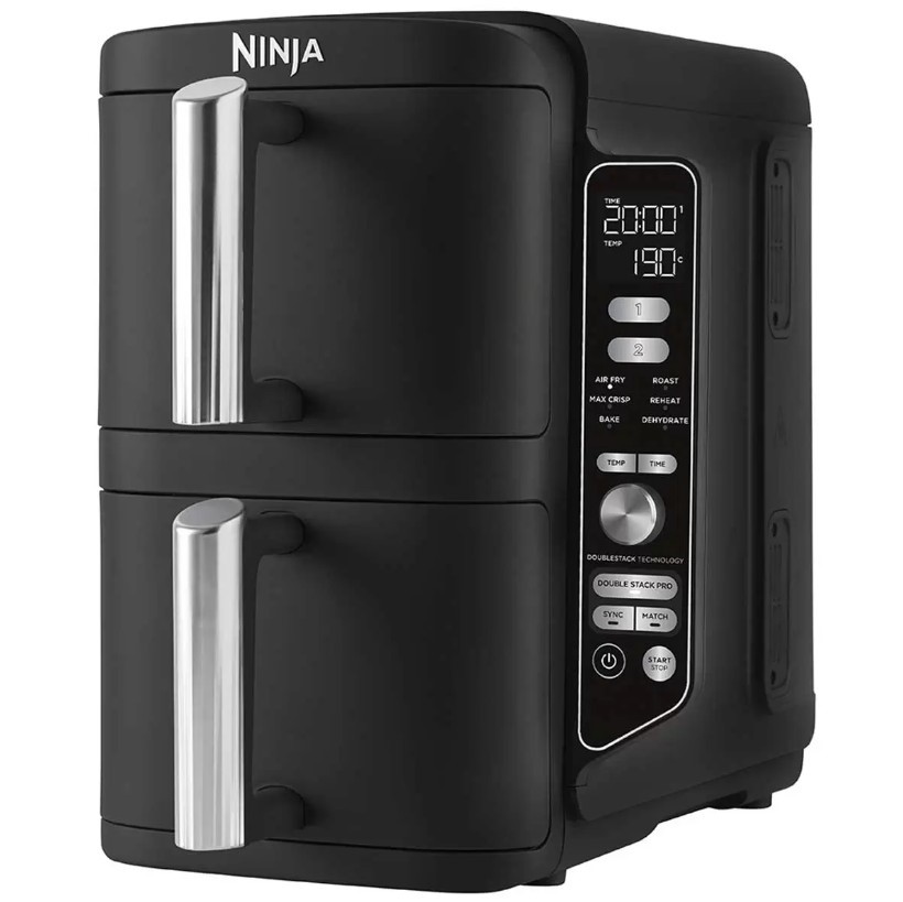 NINJA Double Stack XL Air Fryer 2 Drawer, 9.5L, SL400ANZ.