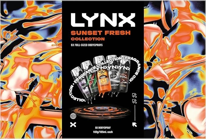 LYNX Giftset Collection Sunset Fresh, 825ml. NB: Damaged packaging, bottles