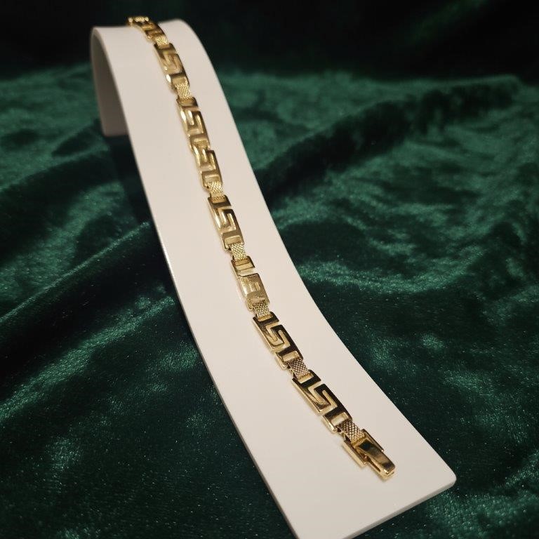 18K/Italy Yellow Gold Filled Bracelet -(stamped 18K/Italy)-Warranty Quality