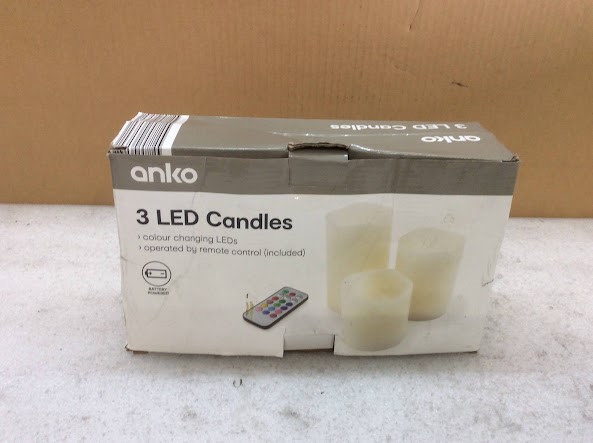 Anko 3 LED Candles New w/box