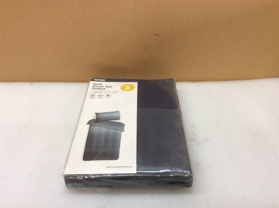 Anko Single Ombre Quilt Cover Set - New