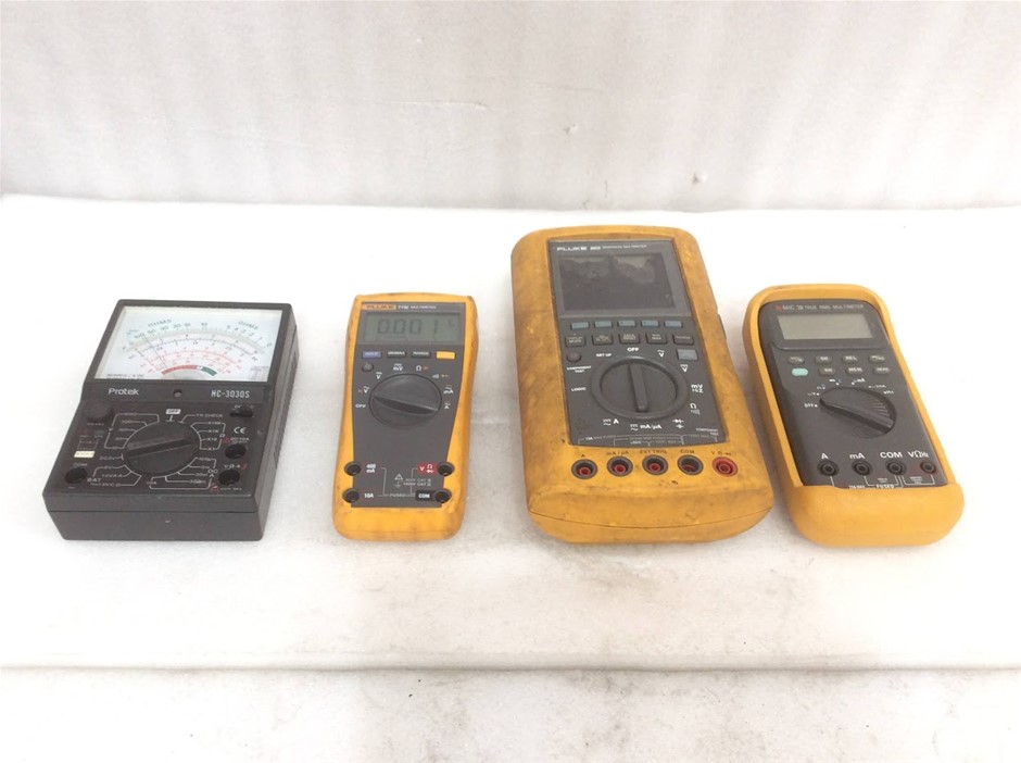 Protek Mix Model Analog Multimeter (Lot of 4)