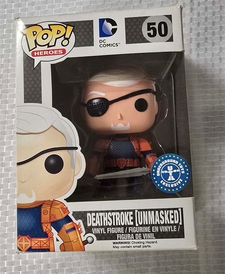 50 DEATH STROKE (UNMASKED), DC COMICS, FUNKO POP