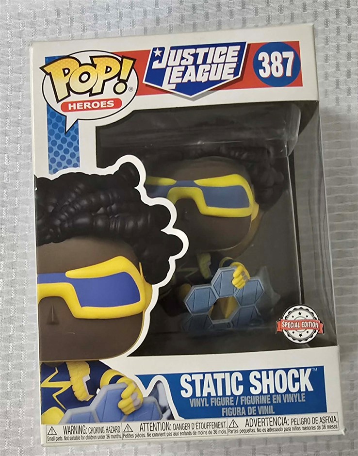 387 STATIC SHOCK, JUSTICE LEAGUE, FUNKO POP