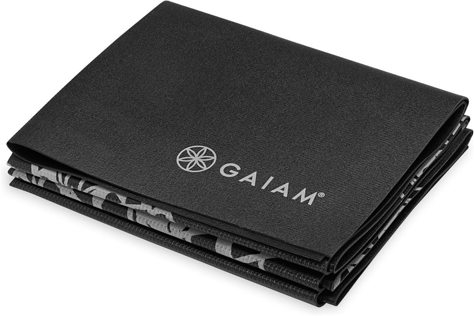 GAIAM Foldable Yoga Mat for All Types of Yoga, Pilates & Floor Workouts, 68