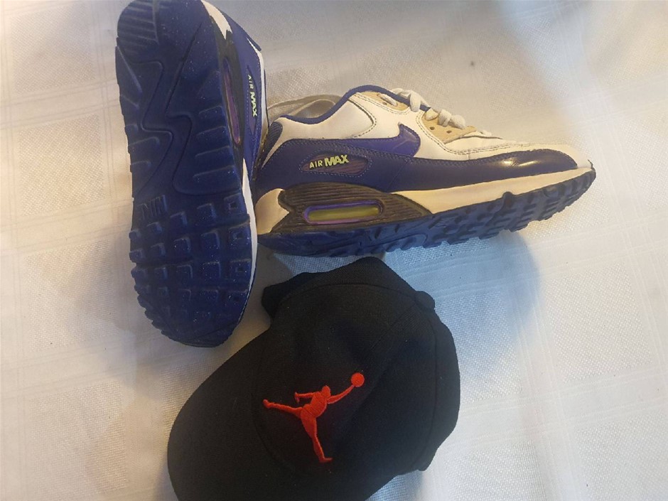 Nike Air Max US 6Y and Jordan Cap Minor Use.