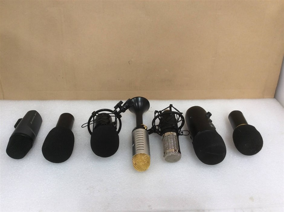 Mix Brand Mix Model Condenser Microphone (Lot of 7)