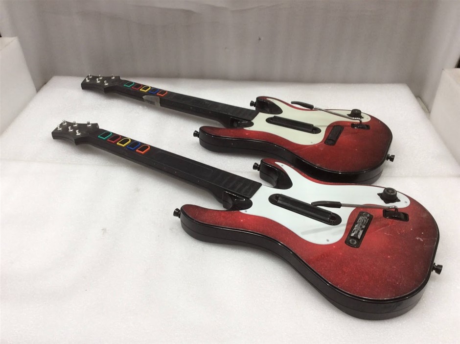 Guitar Hero 95893.805 Wireless Guitar Controller For PS2 And PS3 (Lot of 2)
