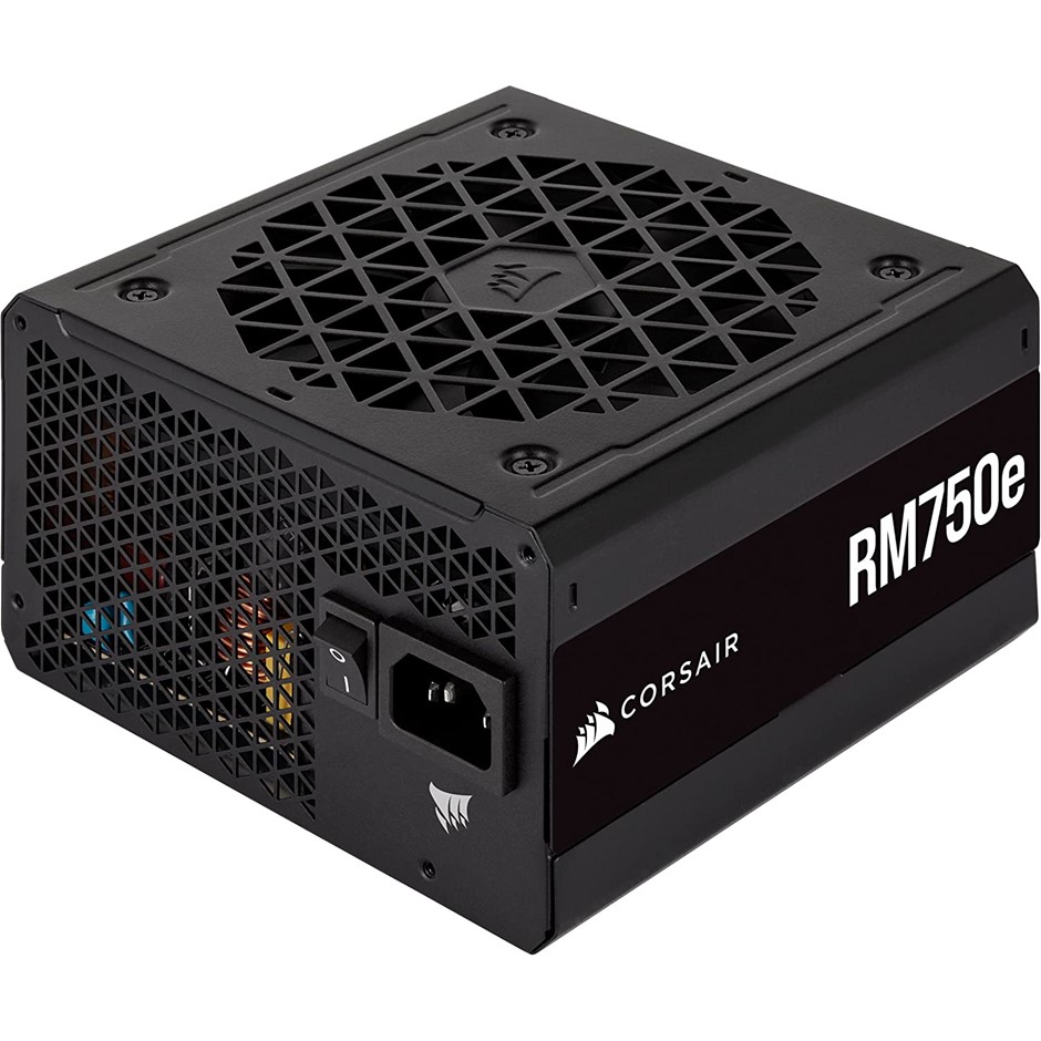 CORSIAR RM750e Modular ATX 750W Power Supply, 80 Plus Gold Efficiency. NB: