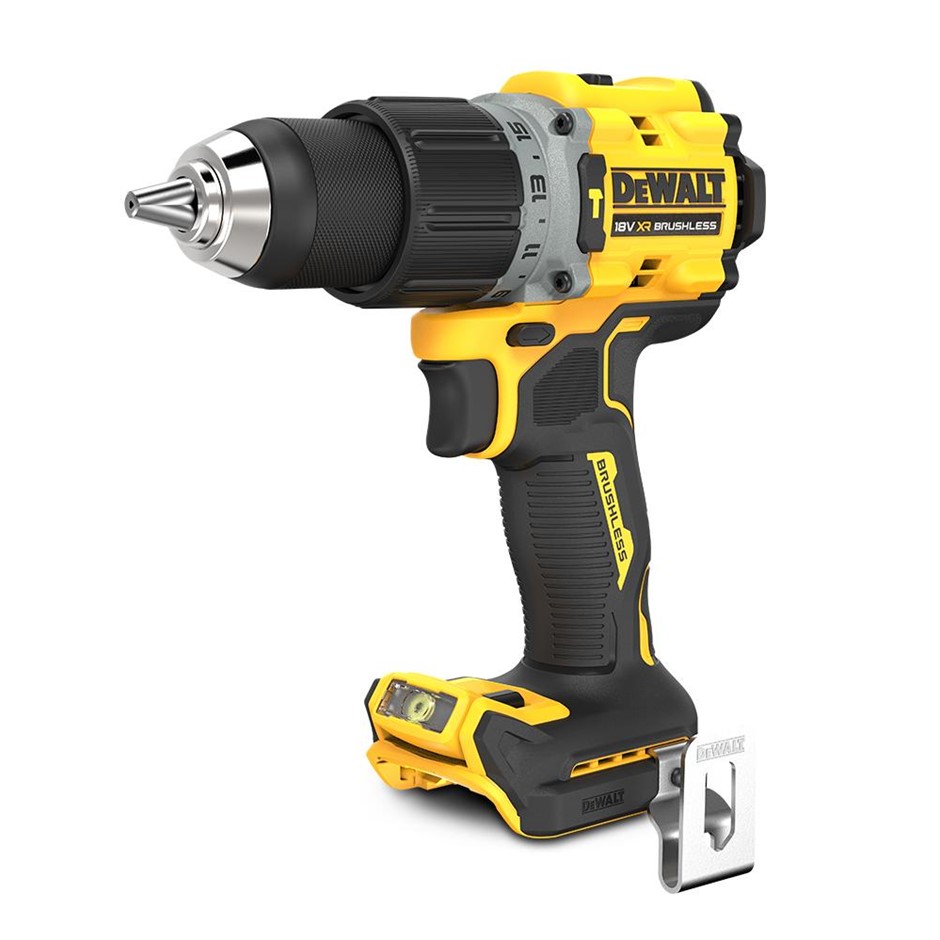 DeWALT 18V XR Li-ion Cordless Brushless 2-Speed Hammer Drill Driver, Skin O