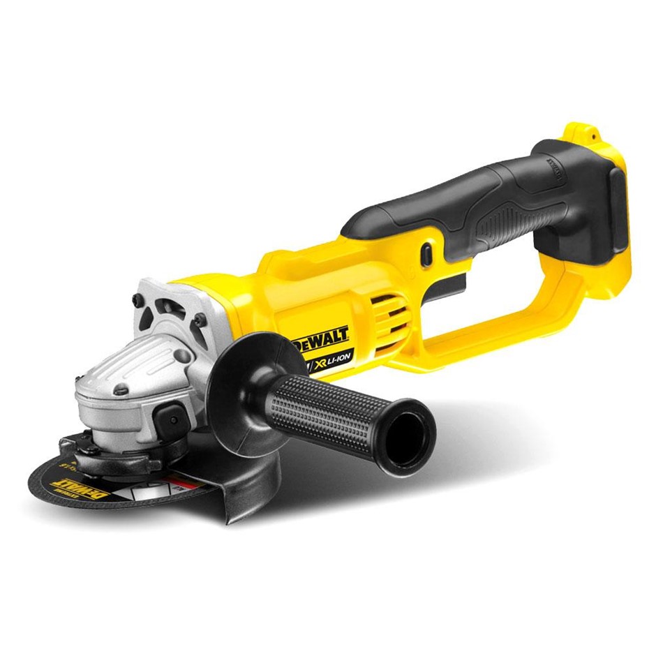DeWALT 18V XR Brushless Angle Grinder 125mm. Skin Only. NB: Minor use & Mis