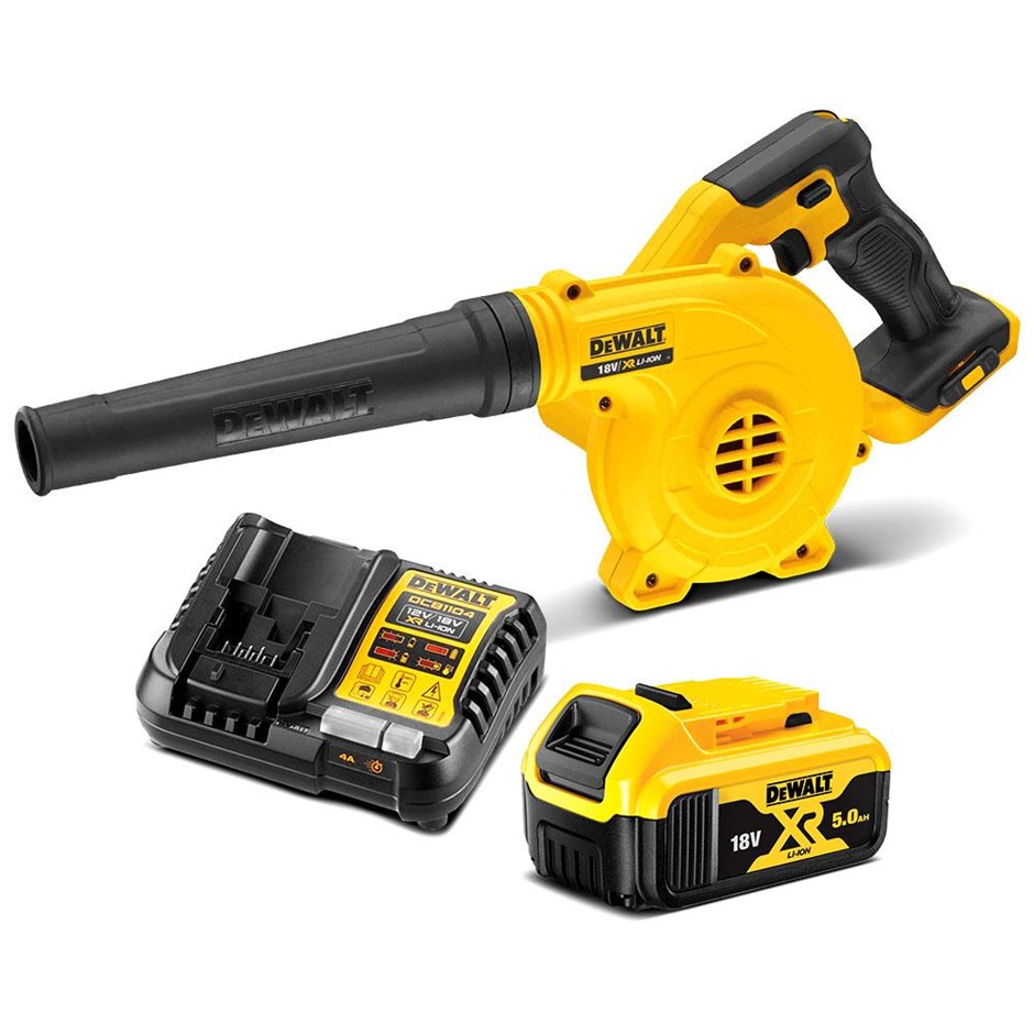 DeWALT 18V 5.0Ah XR Li-ion Cordless Blower Combo Kit. NB: Damaged Box.