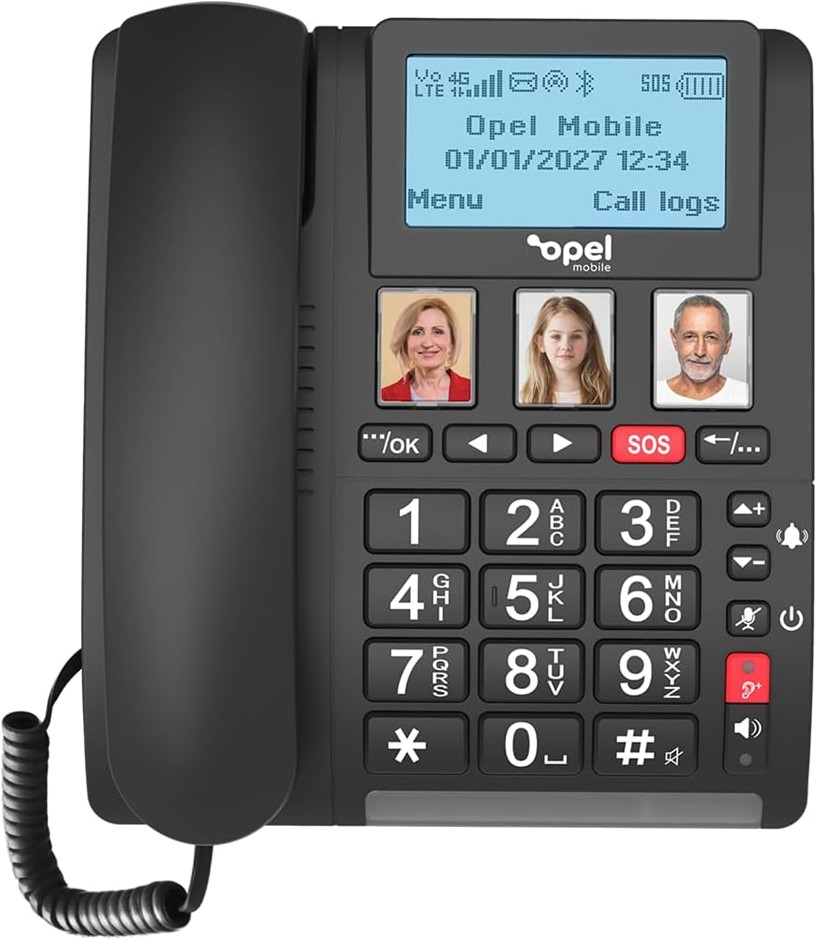 Opel Mobile 4G Home Phone 2, Black NB: minor use