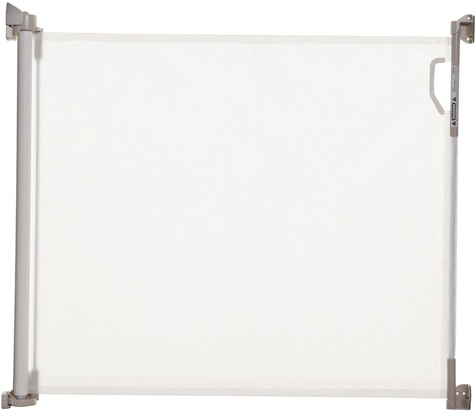 DREAMBABY Retractable Gate, White, Gate Height 81.5cm, Width up to 140cm, I