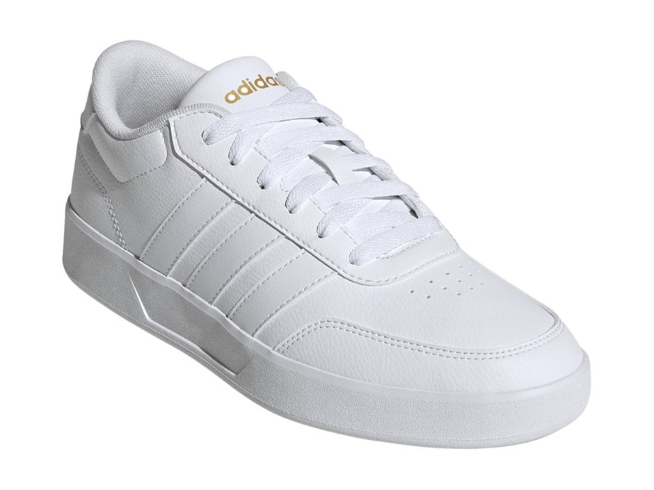 ADIDAS Women's Breaknet 3.0 Shoes, Size US7.5, CloudWhite/GoldMetallic, JQ5