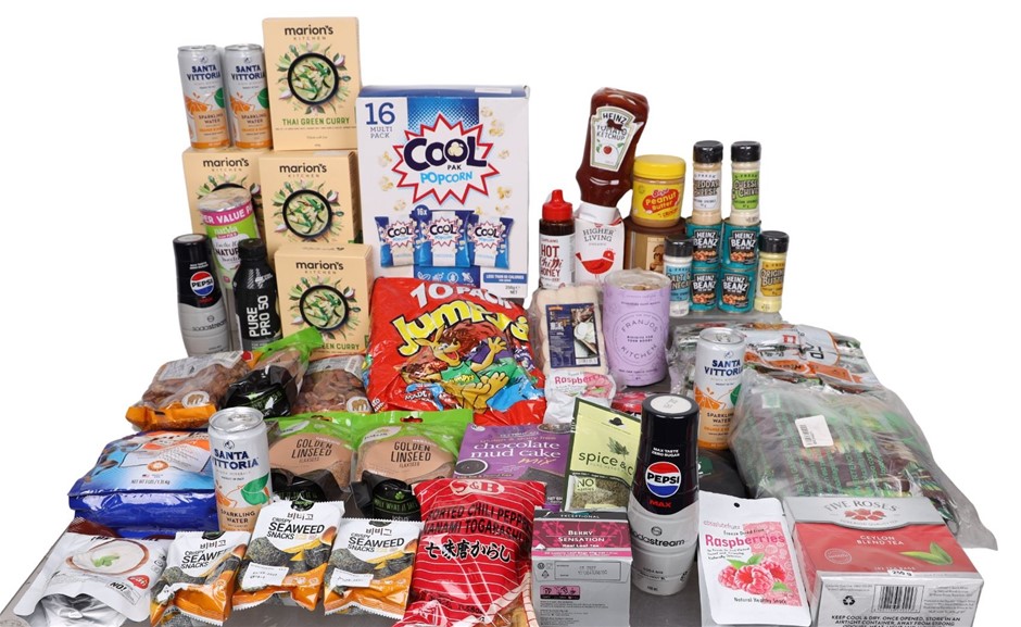 Assorted Grocery Food Products, Incl: HEINZ, PEPSI & More. N.B: Damaged pac