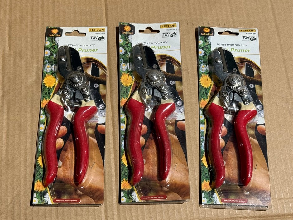 Garden's Friend Pruner, High Quality, TUV Tested, x 3 units, Brand NEW