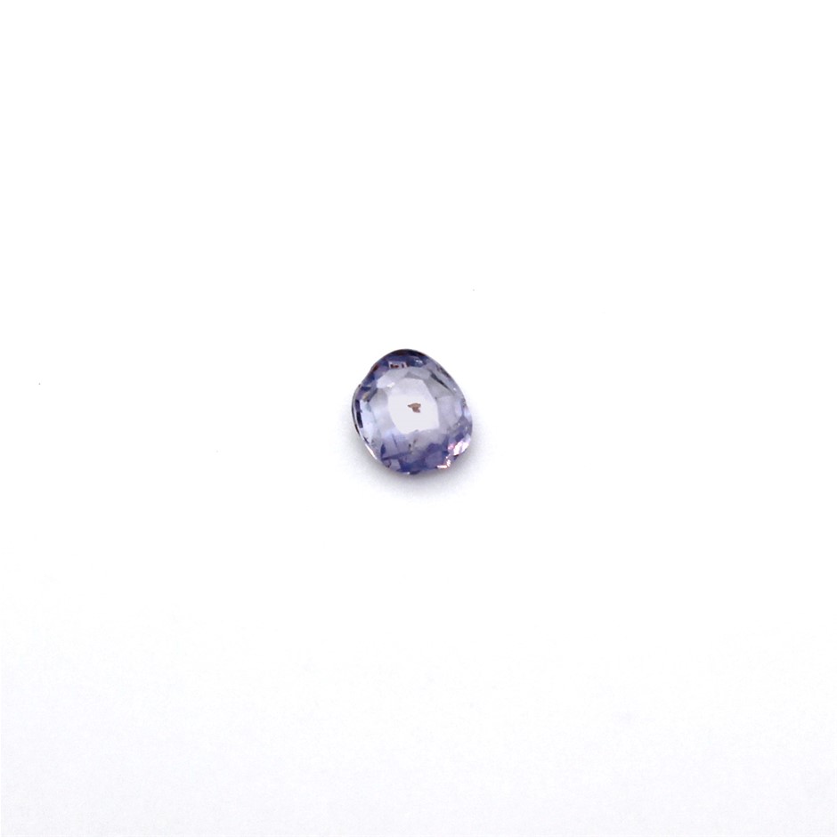 Two 0.65 Ct Oval Orange Sapphire Gemstone