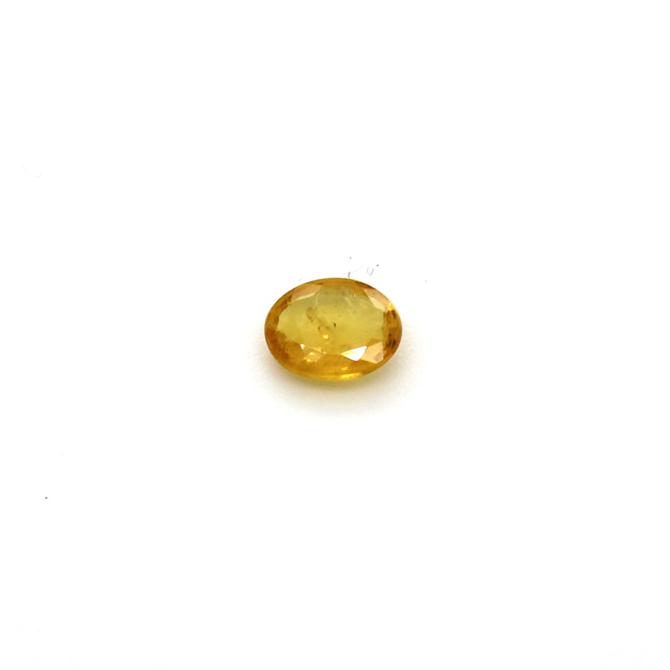 0.30 Ct Oval Yellow Sapphire Gemstone