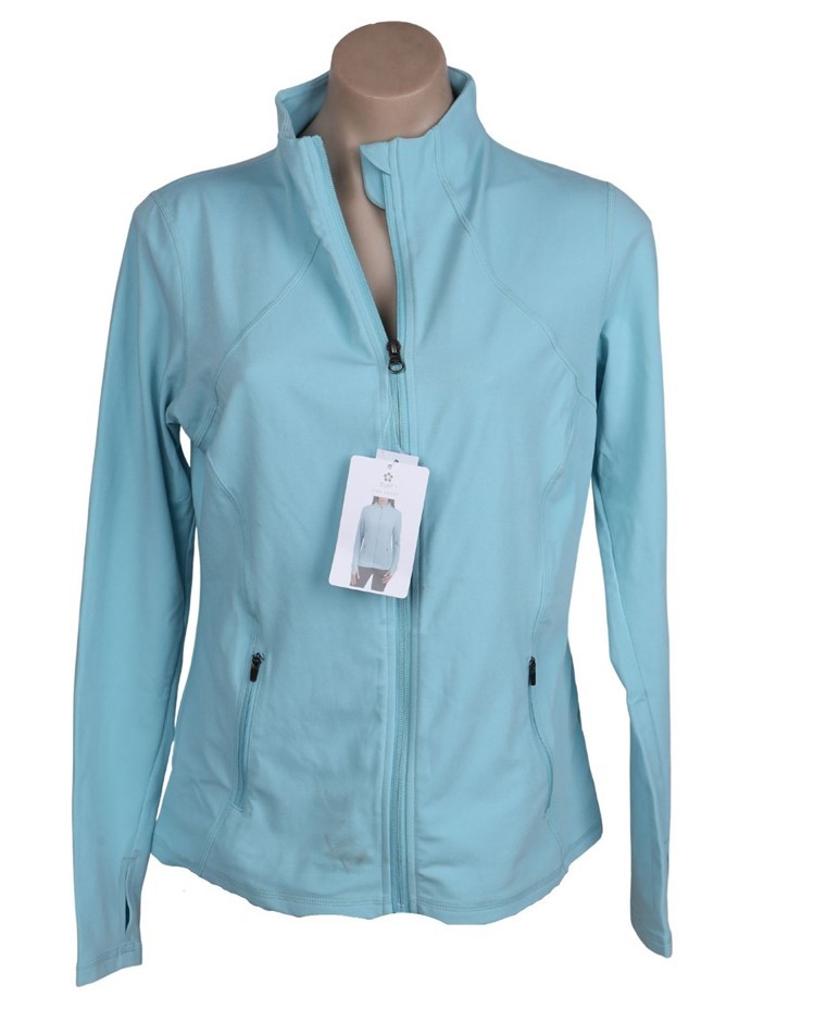 TUFF Women's Vida Athletic Jacket, Size XL, Light Blue.