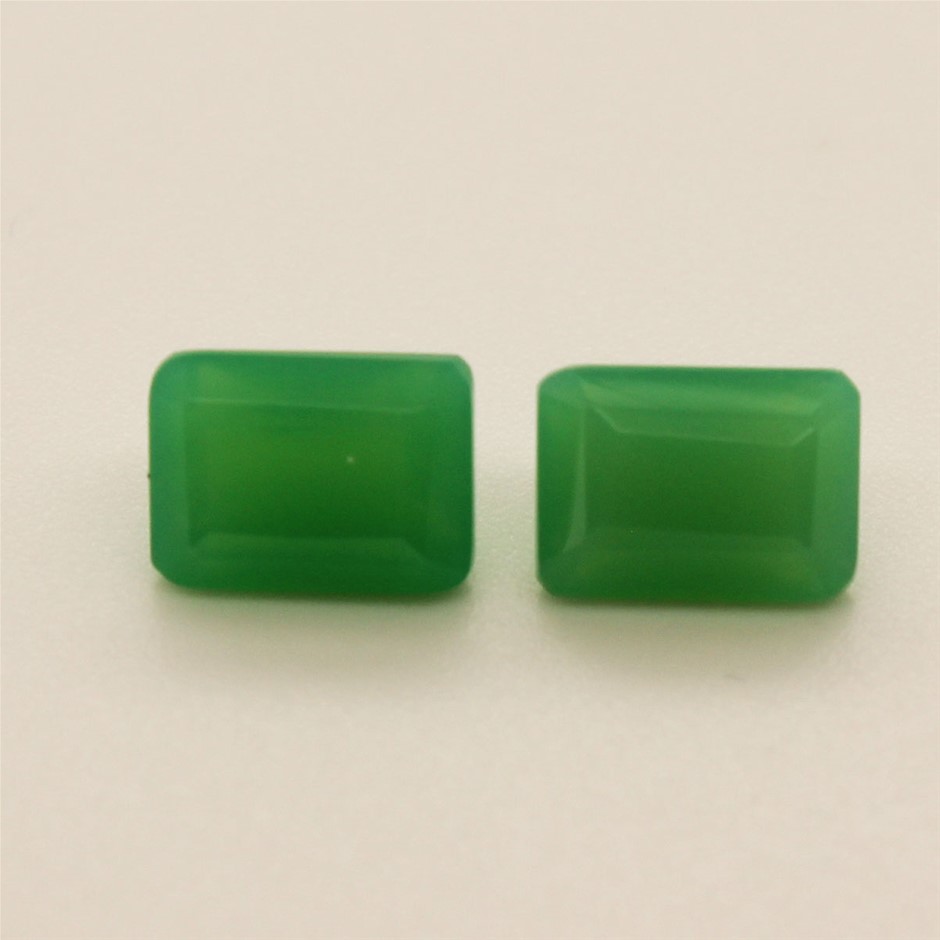 2 Pcs Red Onyx Gemstone