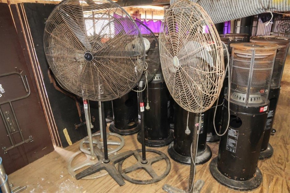 Industrial Pedestal Fans x3