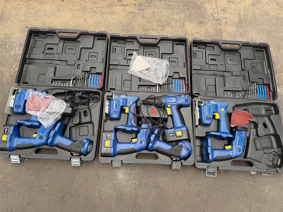 18V Power Tool Set of 4pc x 3 units