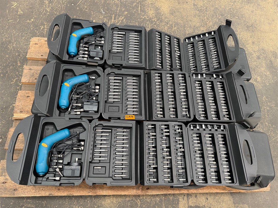 119pc 3.6V Cordless Electric Screwdriver Kits x 12 units